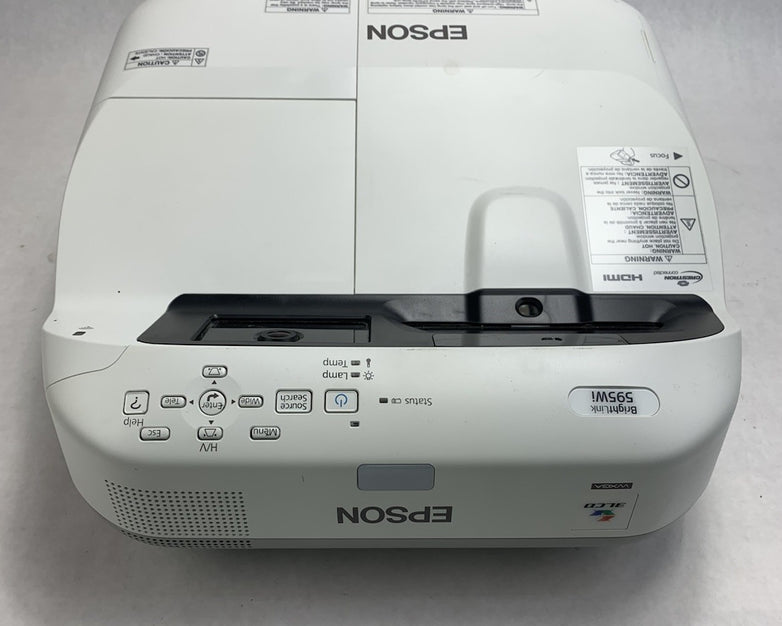 Epson BrightLink 595Wi H599A LCD Lamp Projector 462 Lamp Hours - No Remote