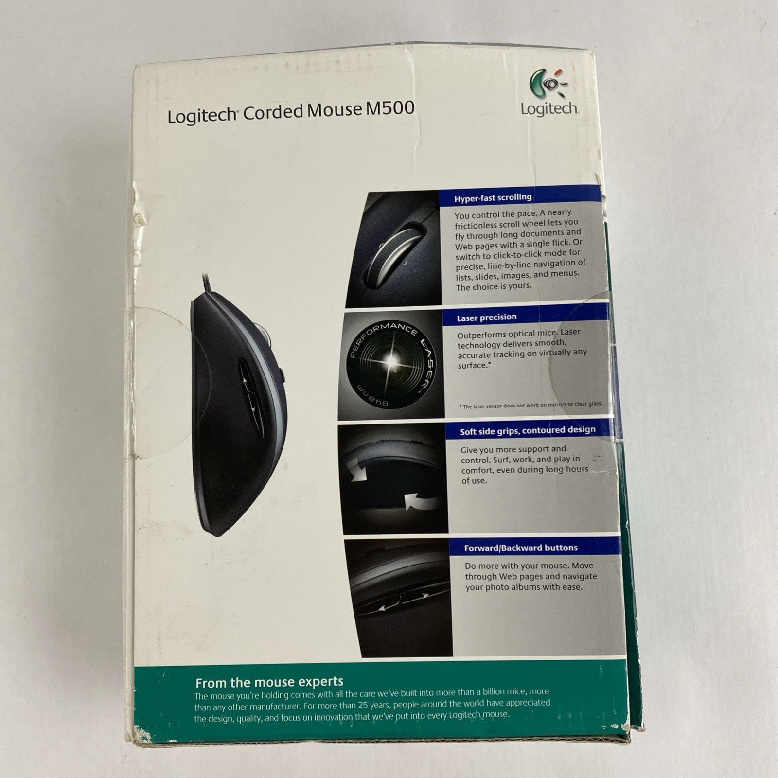 Logitech M500 Corded Mouse 3