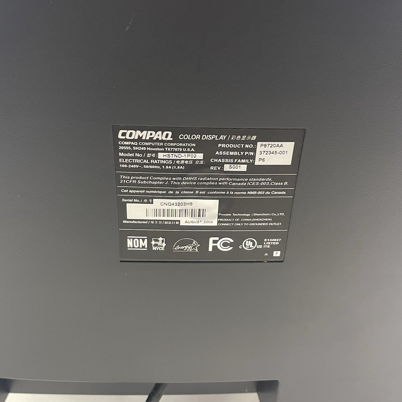 Compaq FS7555 17" CRT Monitor Tested Working4