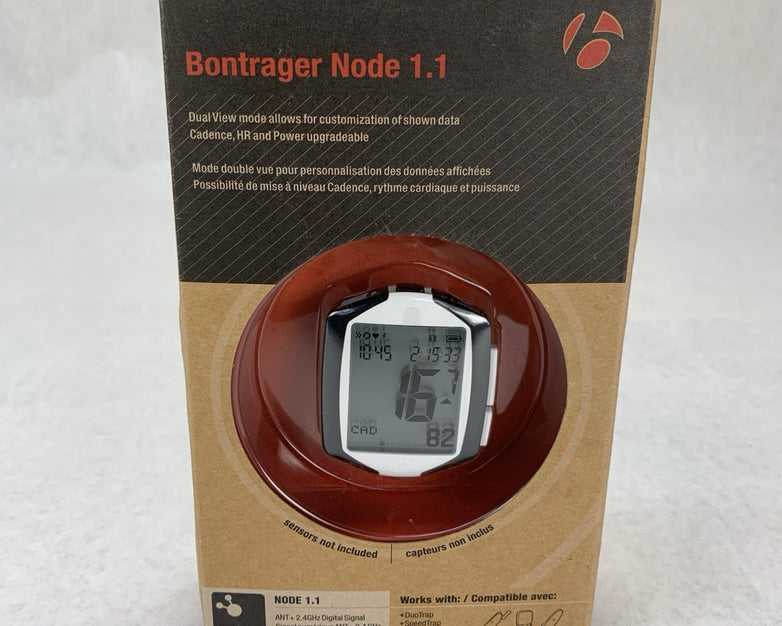 Bontrager Node 1.1 425305 Wireless ANT Plus 2.4GHz Digital Bicycle Computer