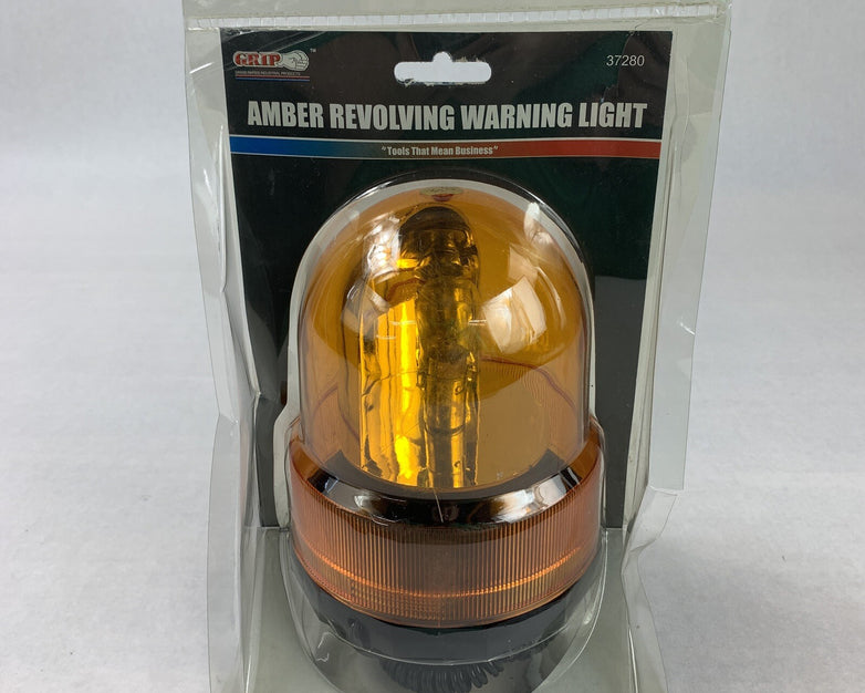 Grip 37280 Amber Economy Revolving Light Coiled Cord Plug New