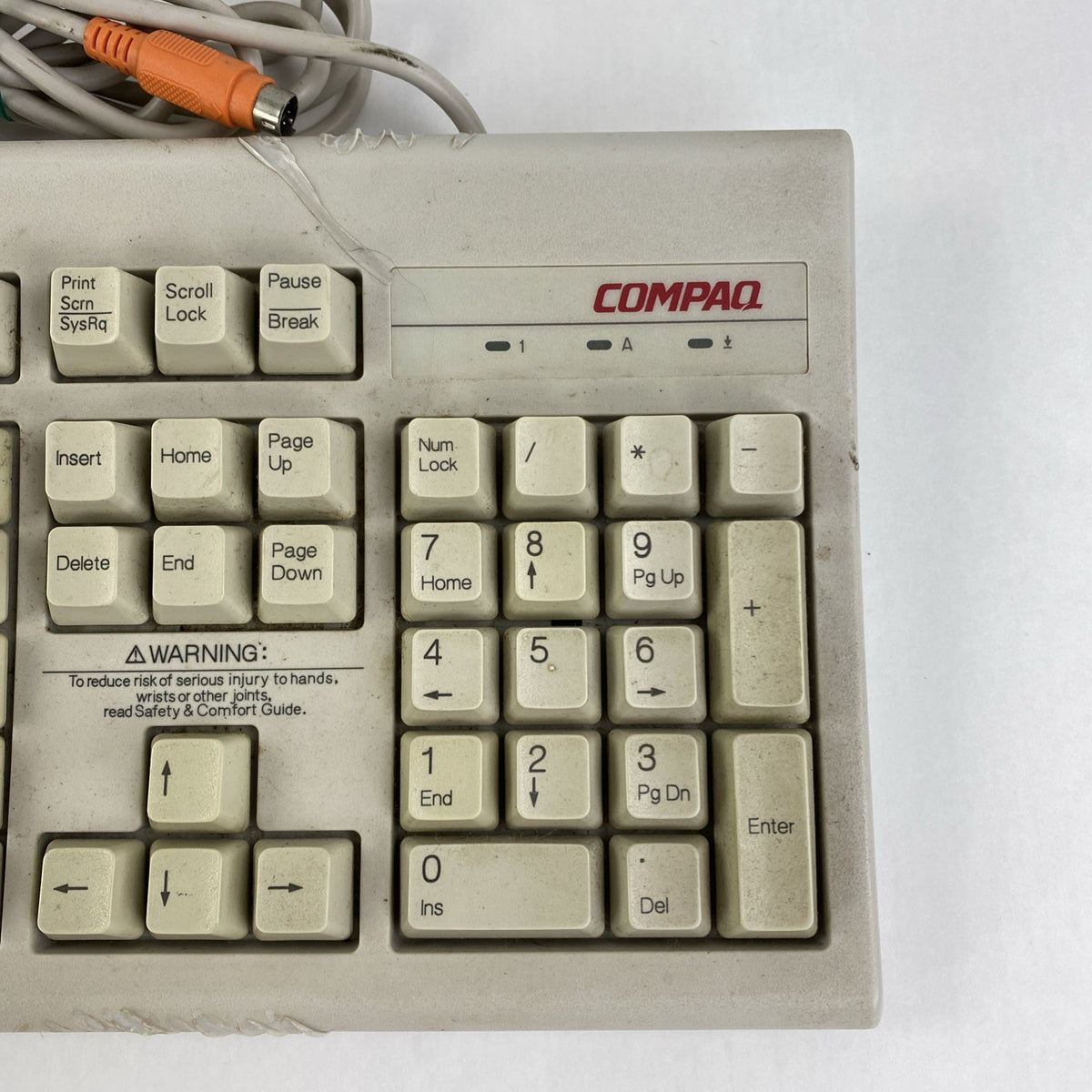 Compaq KB-3923 5V 18"L 7"W 6 Pin Keyboard - Tested 6