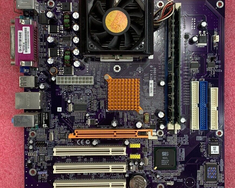 SIS SIS-741GX-M Motherboard AMD Sempron 2400+ 1.66GHz 640MB RAM w/Shield