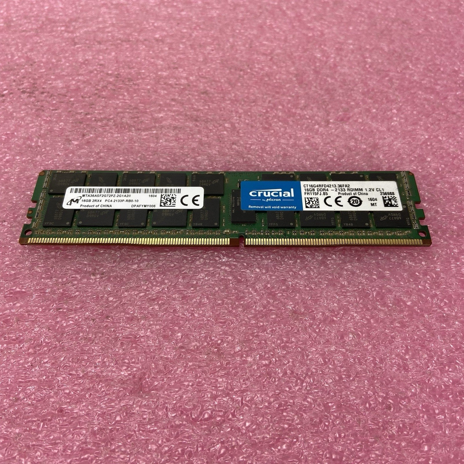 Crucial Micron 16GB 2Rx4 PC4-2133P MTA36ASF2G72PZ-2G1A2II RAM Memory4