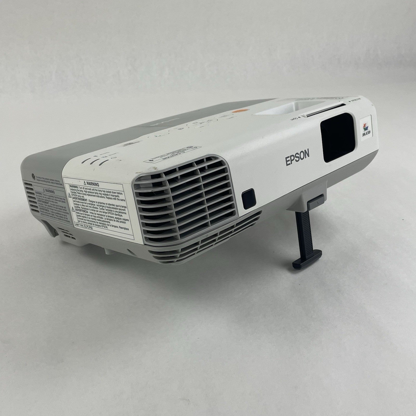Epson H382F LCD Lamp Projector No Lamp No Remote- Parts or Repair