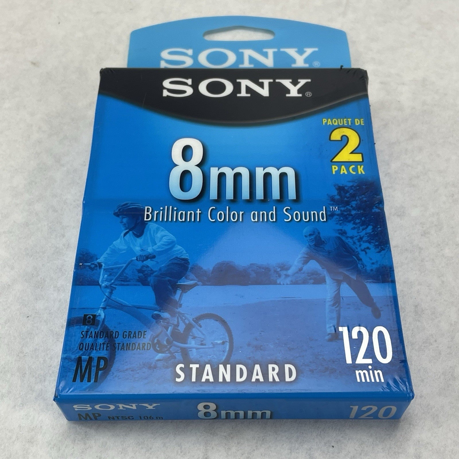 Sony 8mm Set Of 2 Videocassettes. Standard Grade P6-120MPL/2B. New Sealed4
