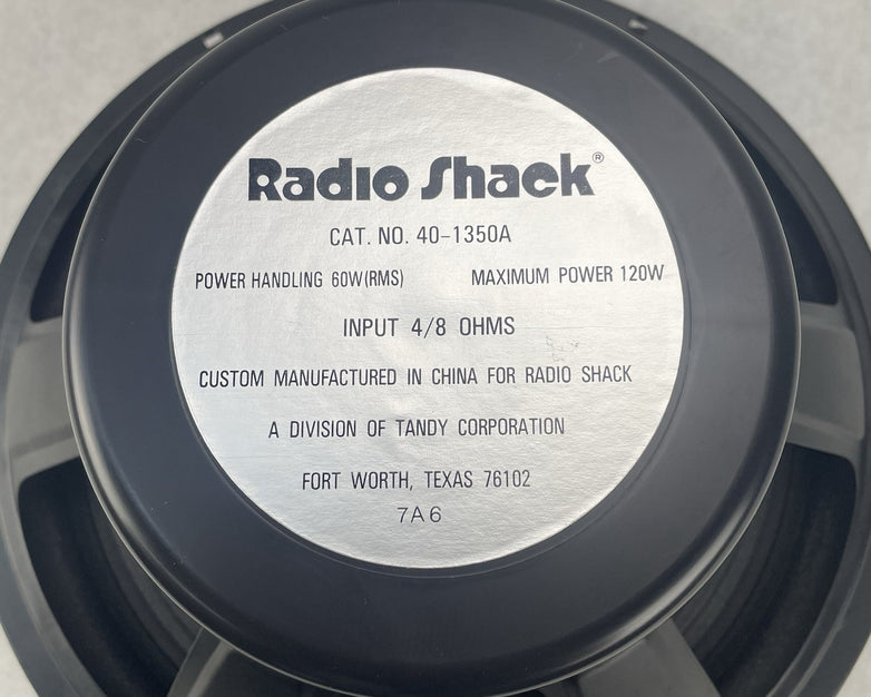 Radioshack 40-1350A Woofer 10" – Tested Working – Vintage Radio Shack Speaker