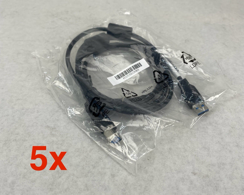 Hotron 4531515001D0R05 USB 3.0 Cable, Type A To Type B Lot of 5
