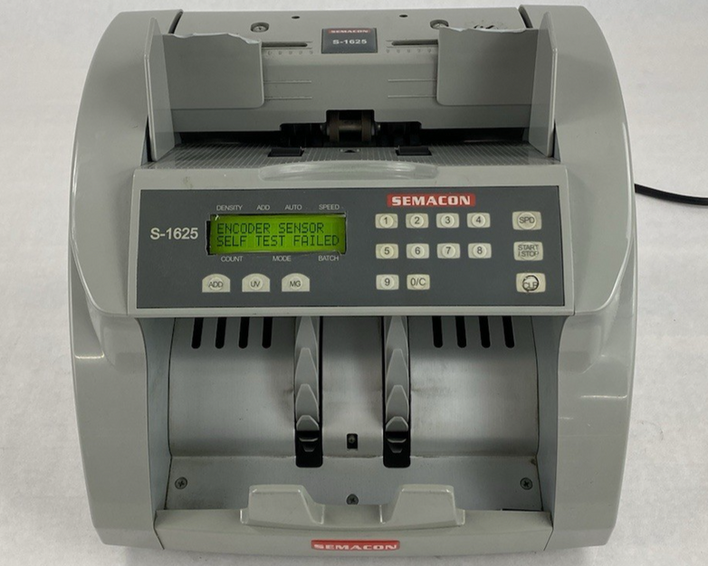 Semacon S-1625 Premium Bank Grade Currency Counter - Parts or Repair