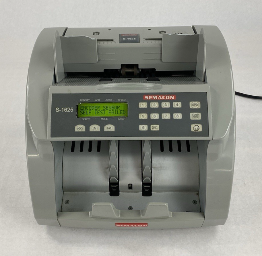 Semacon S-1625 Premium Bank Grade Currency Counter - Parts or Repair