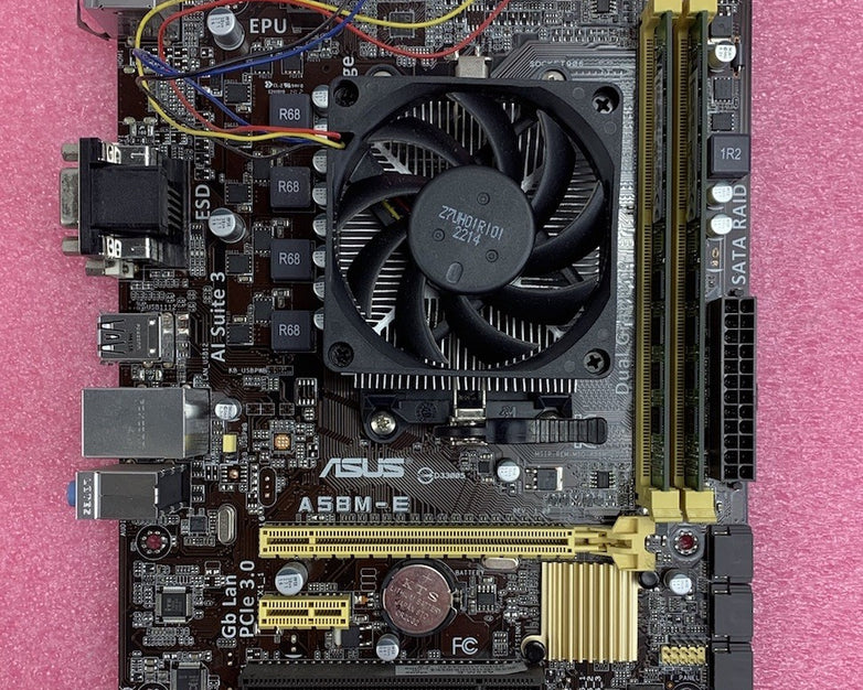 Asus A58M-E Motherboard AMD A10-5800K 3.8GHz 8GB RAM w/ Shield