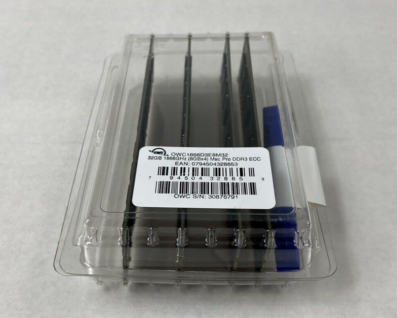 OWC1866D3E8M32 32GB 1844GHz (8GXx4) PC3-14900 Mac Pro DDR3 ECC RAM Untested