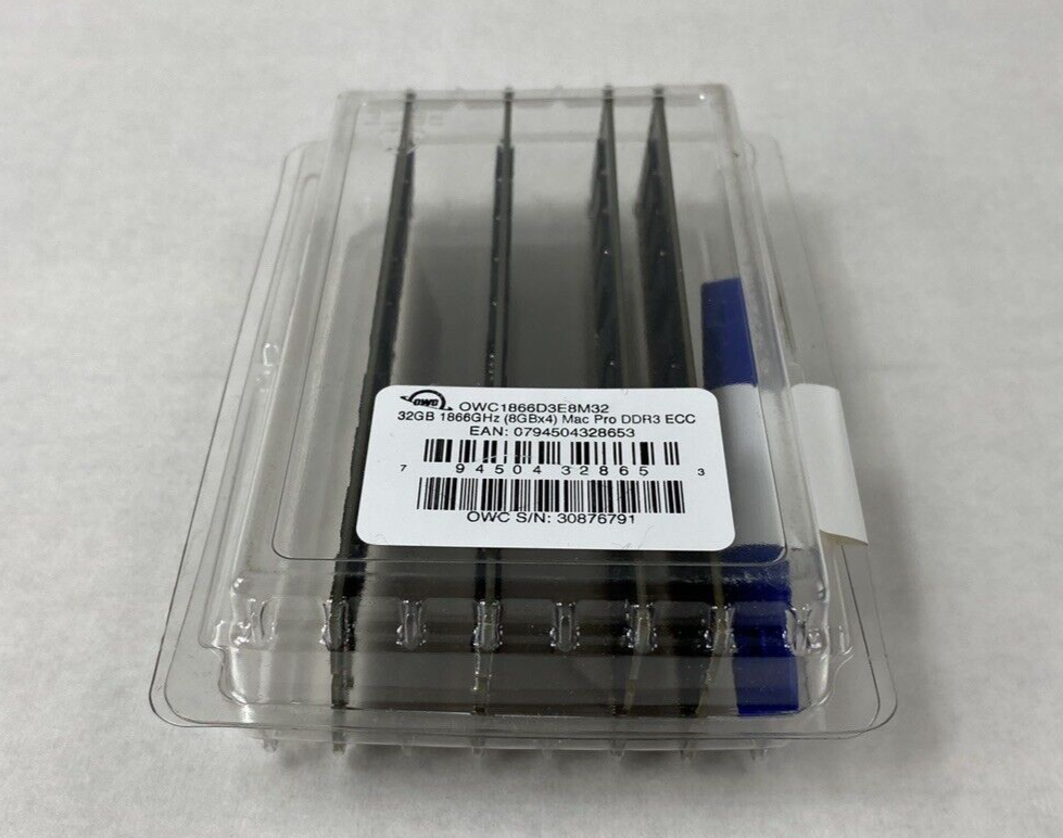 OWC1866D3E8M32 32GB 1844GHz (8GXx4) PC3-14900 Mac Pro DDR3 ECC RAM Untested