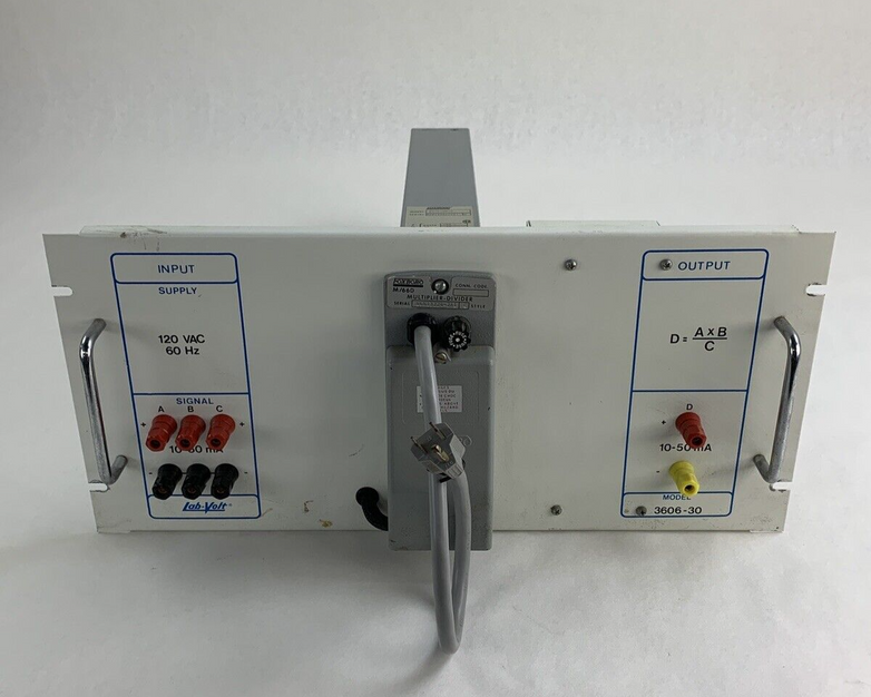 Lab-Volt 3606-30 Industrial Multiplier Divider D=AxB/C 120 VAC 60 Hz Untested
