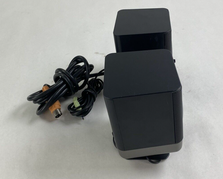 Altec Lansing Pair of Mini Portable Computer Speakers 221 For Parts or Repair