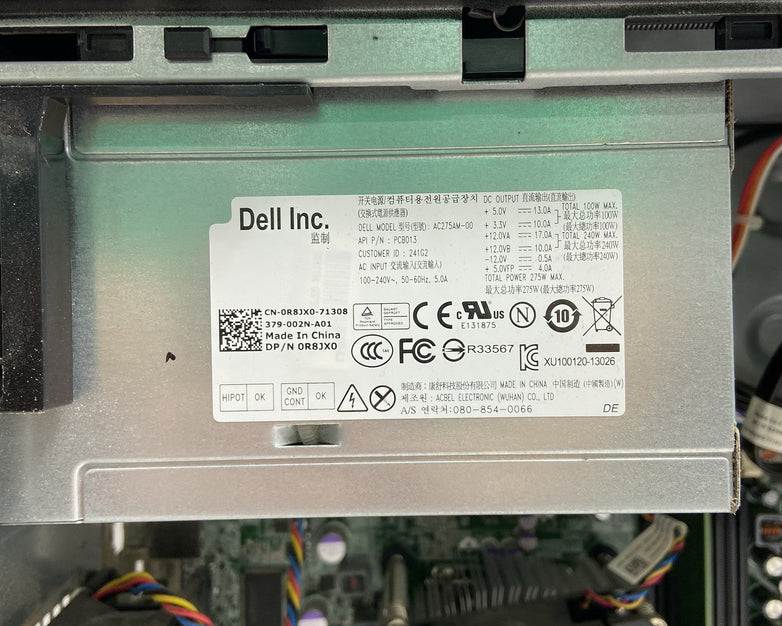 Dell Optiplex 7010 MT Intel Core i5-3470 3.2GHz 4GB RAM No HDD No OS