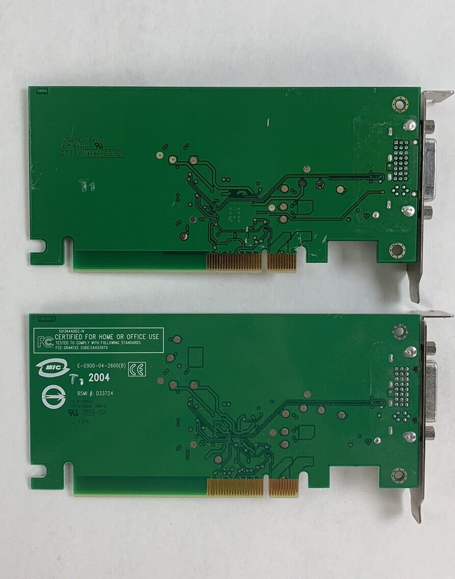 Dell 0KH276 E-G900-04-2600(B) Sil 1364A ADD2-N GPU Short Bracket (Lot of 2)