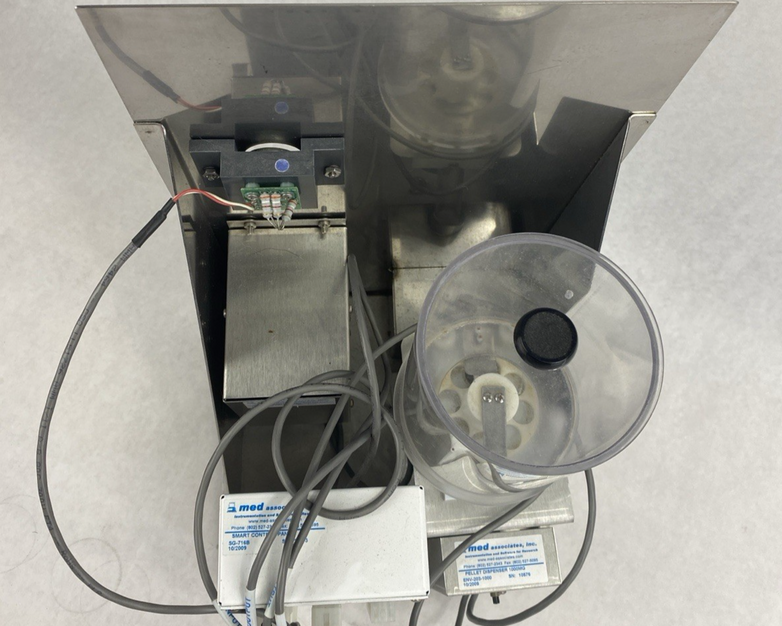 Med Associates Pellet Dispenser 1000mg Setup w/ Control SG-716B Lever ENV-612M