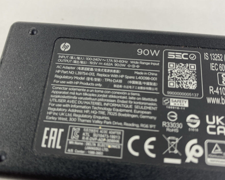 HP TPN-DA18 90W 19.5V 4.62A 7.4mm barrel AC Adapter - Lot of 10 No Power Cord
