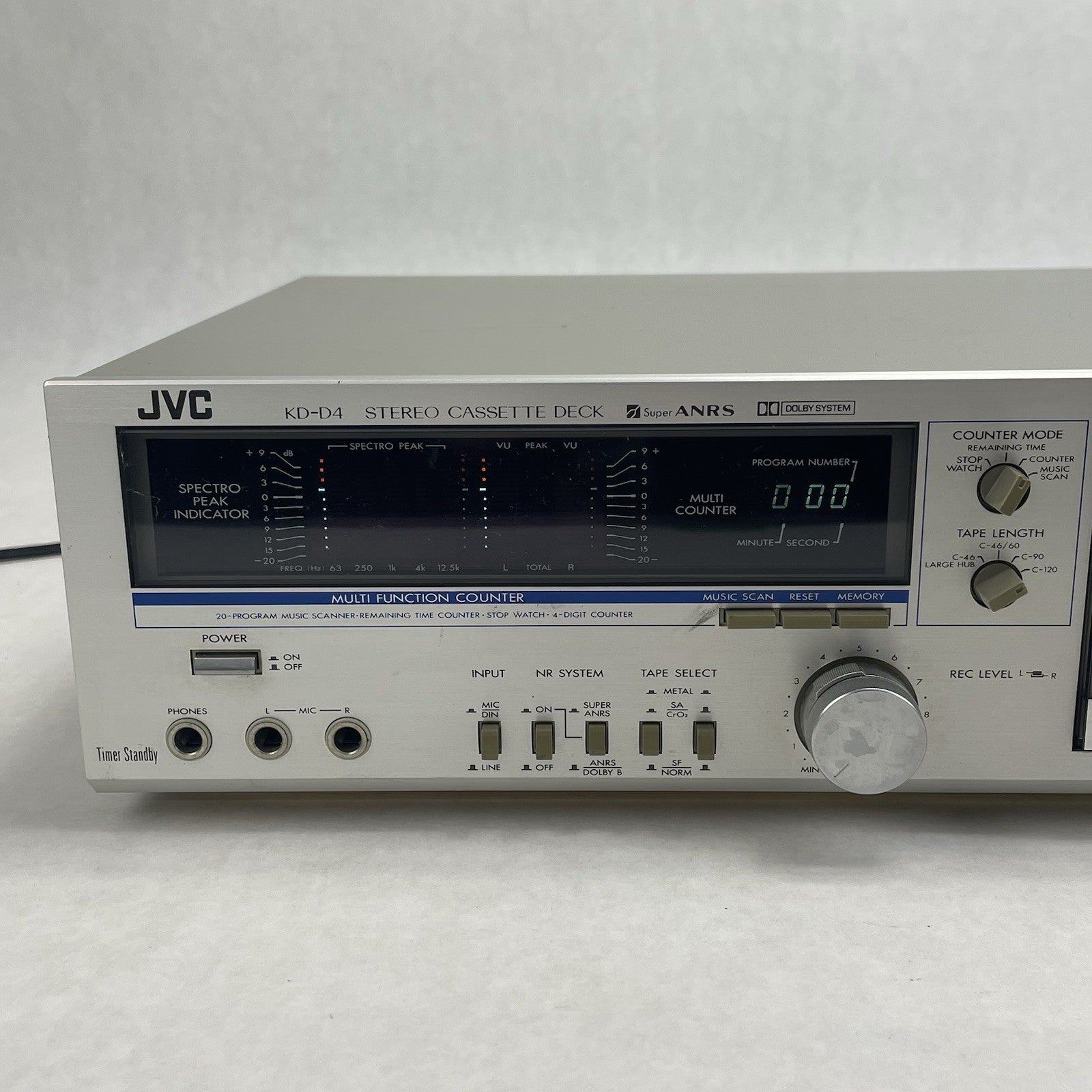 JVC KD-D4J Stereo Cassette Deck Tested For Parts3