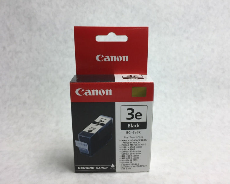 Genuine Canon Black 3e BCI-3eBK Ink Cartridge