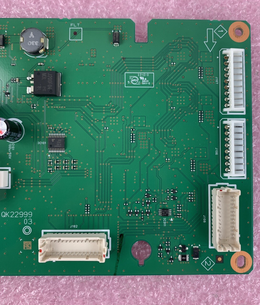 Canon QM7-5750 Power Control PCB Board Pulled From Powered Canon WG7250F