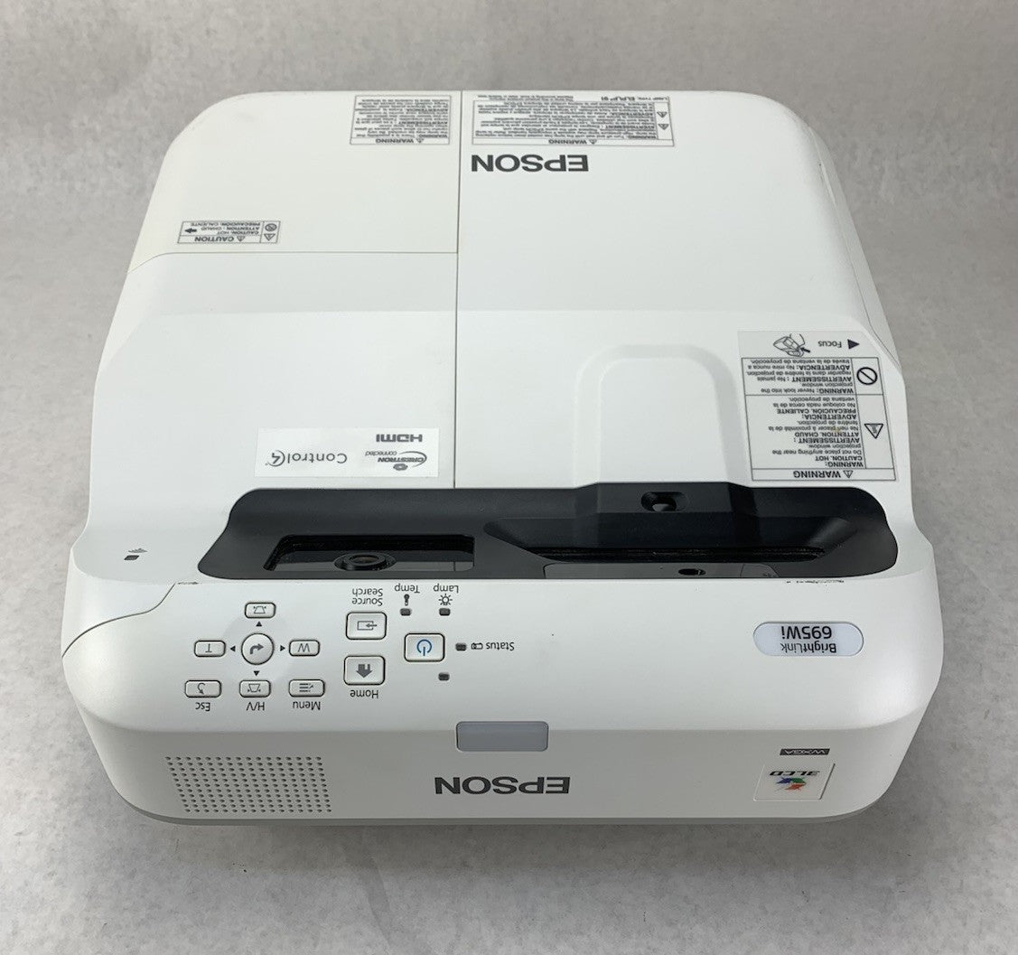 Epson PowerLite 695Wi H740A LCD Lamp Projector 2028 Lamp Hours - No Remote3
