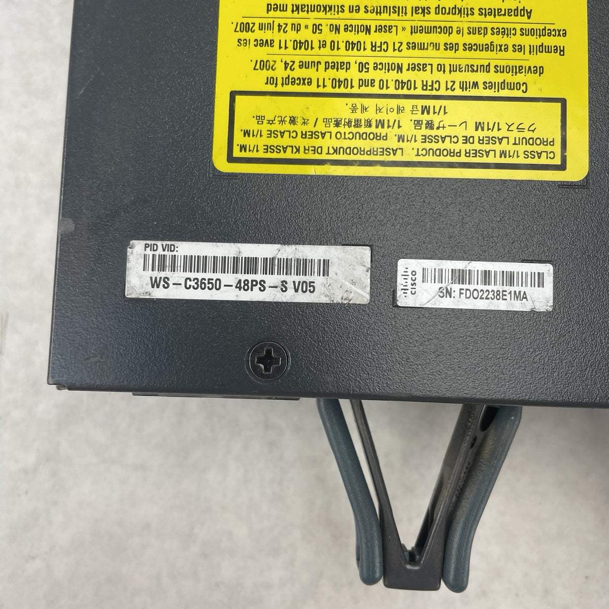 Cisco WS-C3650-48PS-L V05 48-Port PoE+ Switch 1x PSU Tested Reset8