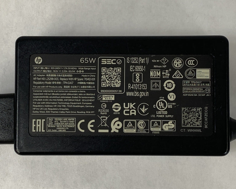 HP TPN-DA17 65W 19.5V 3.33A Blue Tip Barrel Laptop AC Adapter (Lot of 6)