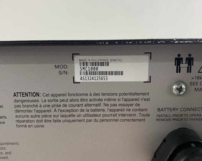 APC Smart-UPS SMC1000 1000VA Battery Backups UPS Tested No Batteries