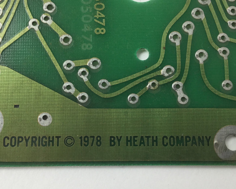 VINTAGE (1978 Copyright) Heath Company 85-1905-1 Circuit Board