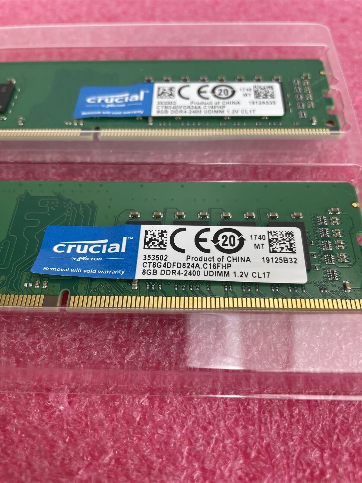 Crucial 16GB DDR4-2400 UDIMM Desktop Memory (CT2K8G4DFD824A)