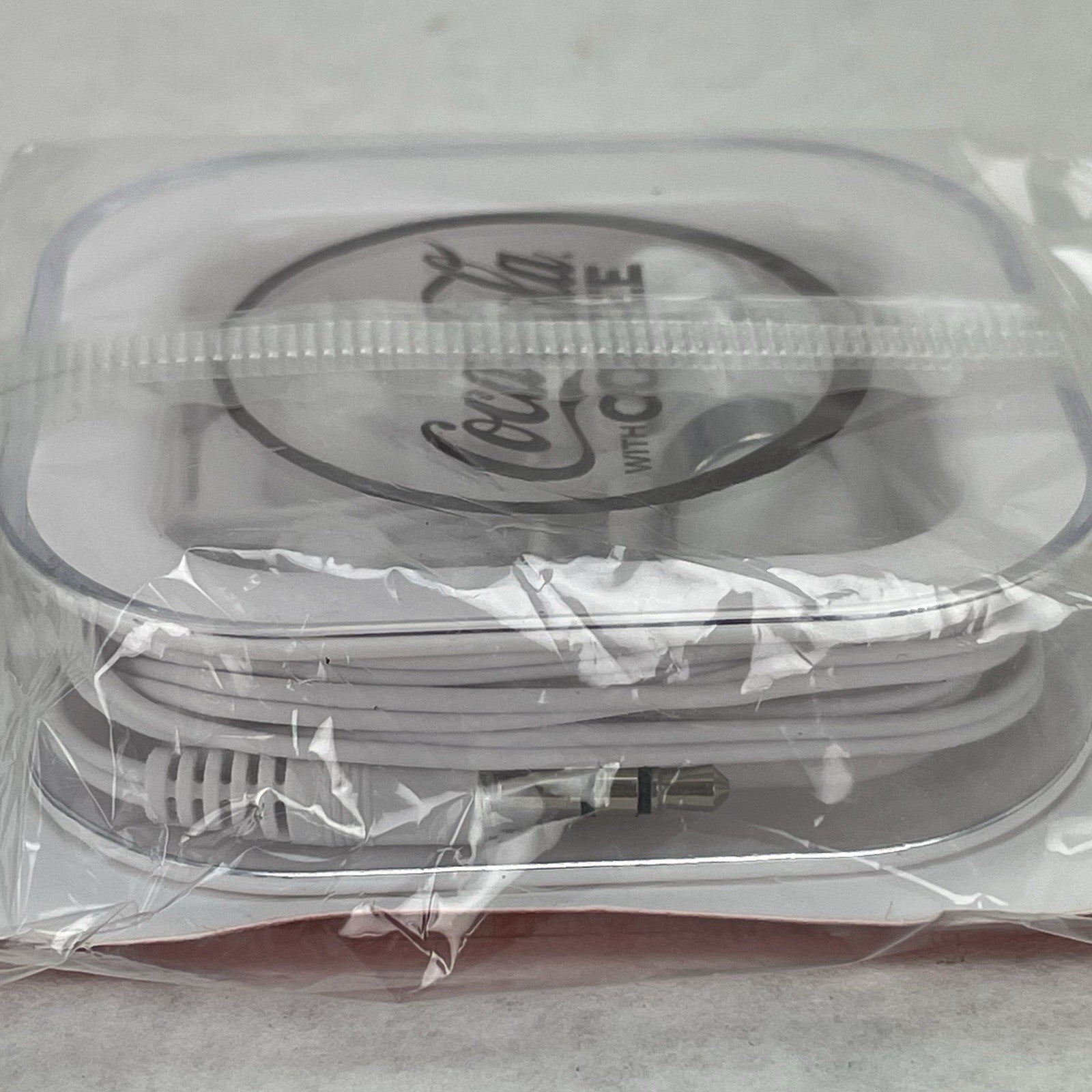 Coca-Cola with Coffee Coke Branded Wired Earbuds Headphones White Lot of 105