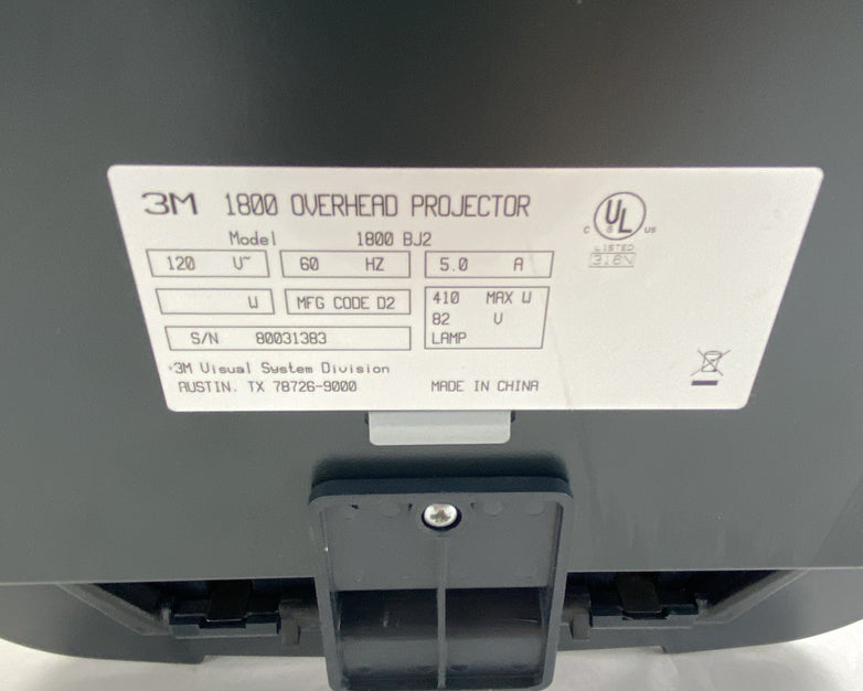 3M 1800 BJ2 Overhead Projector