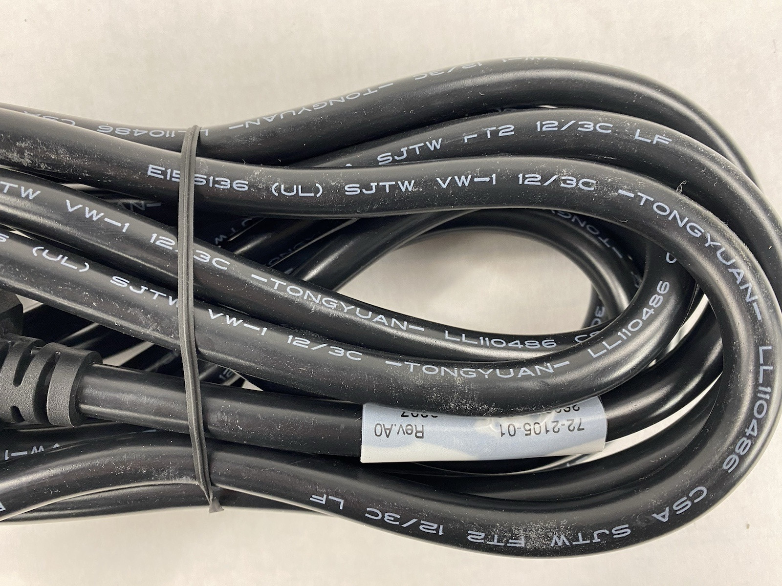 Cisco 72-2105-01 12FT Heavy Duty E156136 250V C19 Power Cord Lot of 3
