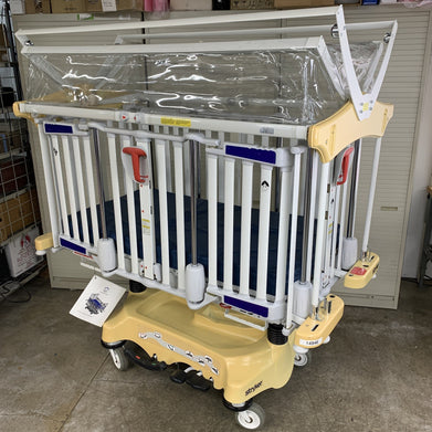 Stryker Cub FL19H Pediatric Crib with Mattress and FA64183 Retractable Top