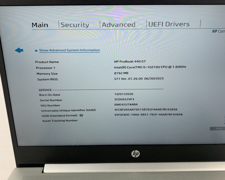 HP ProBook 450 G8 15.6" i5-1135G7 2.40 GHz 8 GB RAM No SSD/OS/AC Bad USB