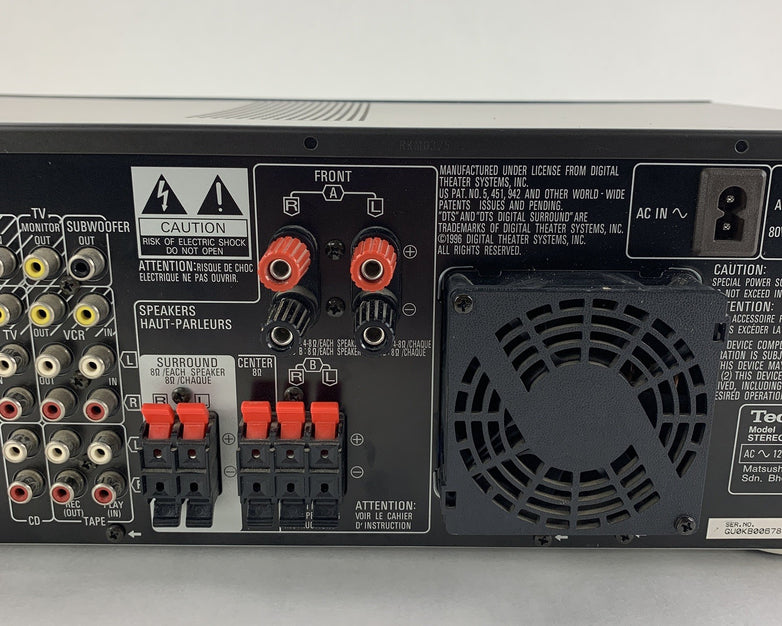 Technics SA-AX540 Receiver HiFi Stereo 5.1 Channel Tested No Remote