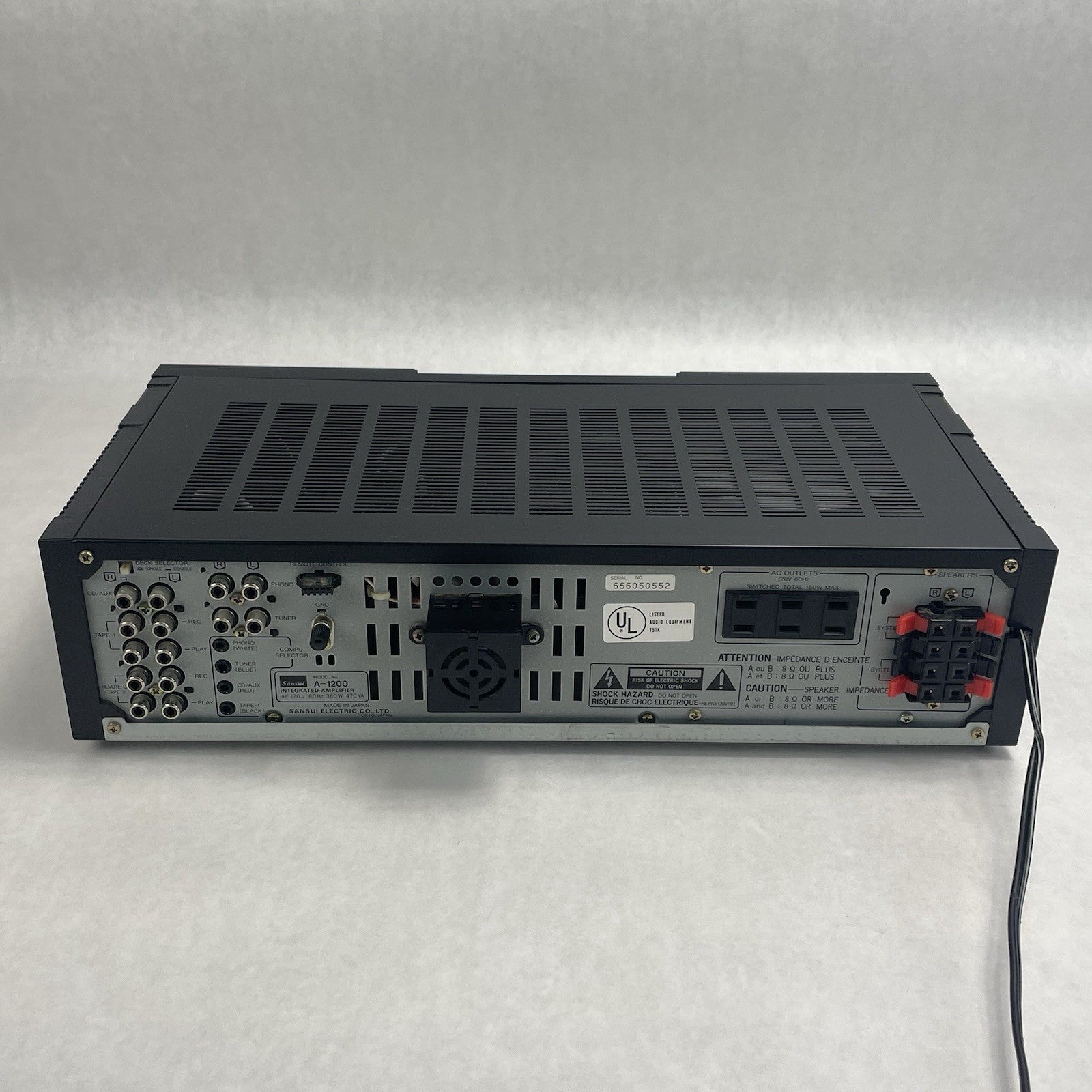 Sansui A-1200 Amplifier with Equalizer Tested For Parts Or Repair6
