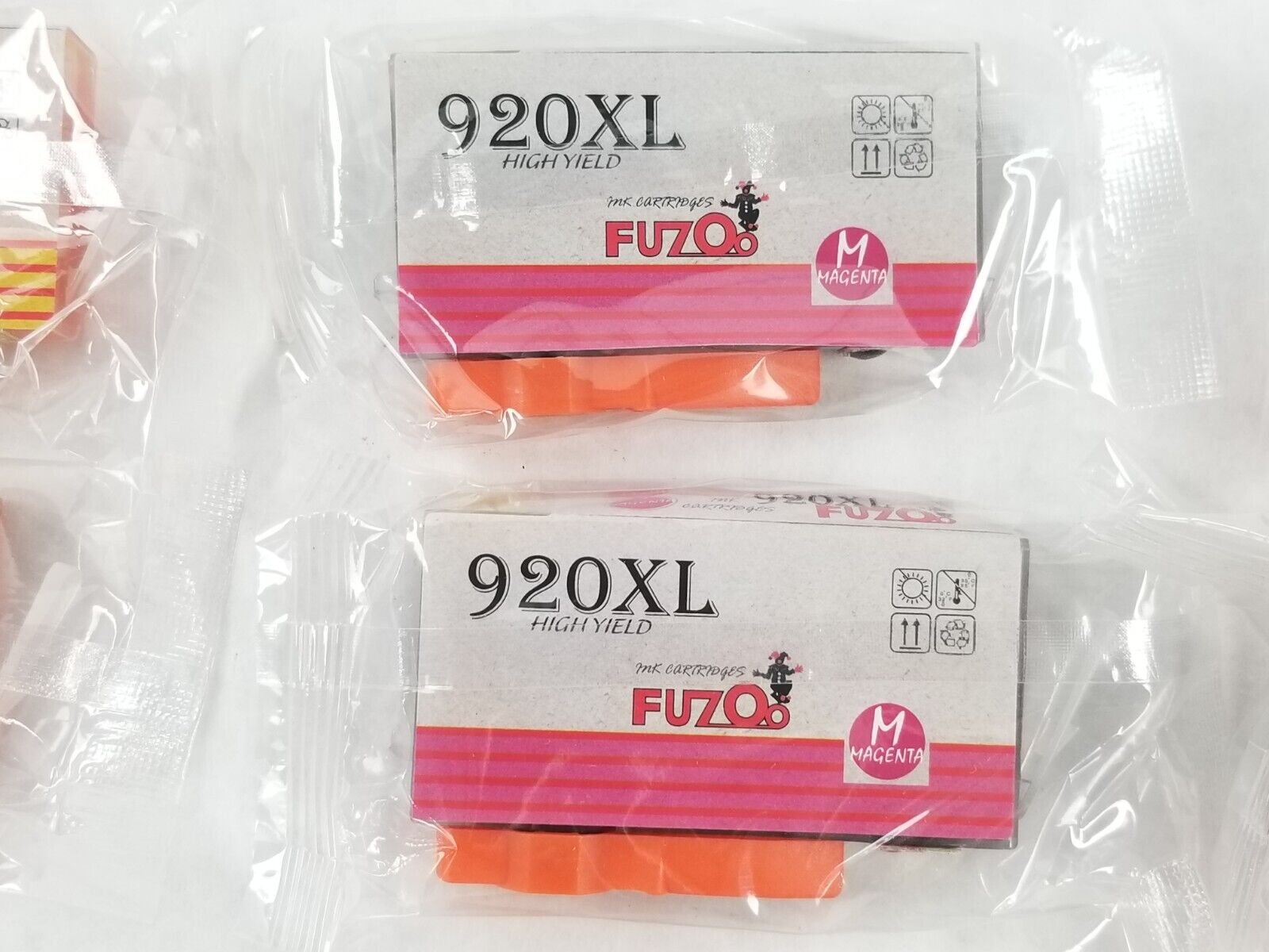 Fuzoo 2 Sets 920XL For OfficeJet 6000 6500 7000 7500 Plus 2 Black Cartridge