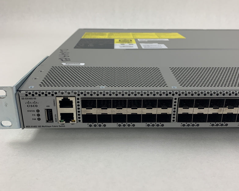 Cisco DS-C9148S-K9 MDS 9148S 16G Multilayer Fabric Switch Tested 1x Power Supply