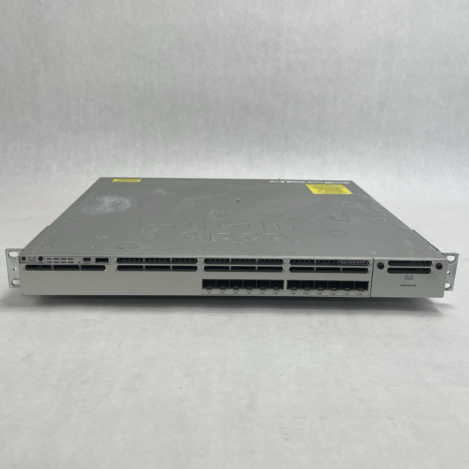 Cisco Catalyst C3850-12XS-S V03 12 Port 10GB SFP+ Fiber Tested & Reset1