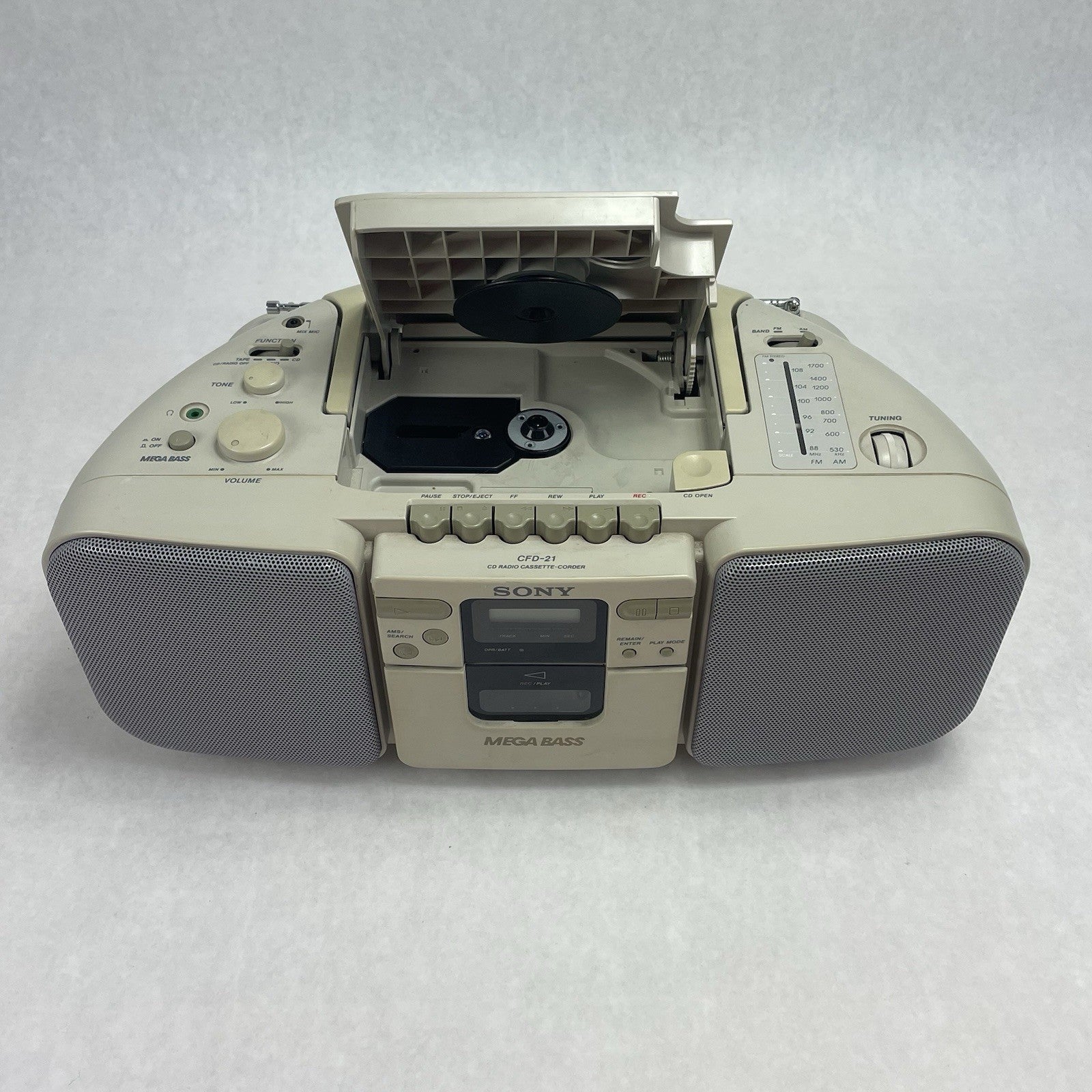 Sony CFD-21 CD Radio Cassate Recorder/Player For Parts