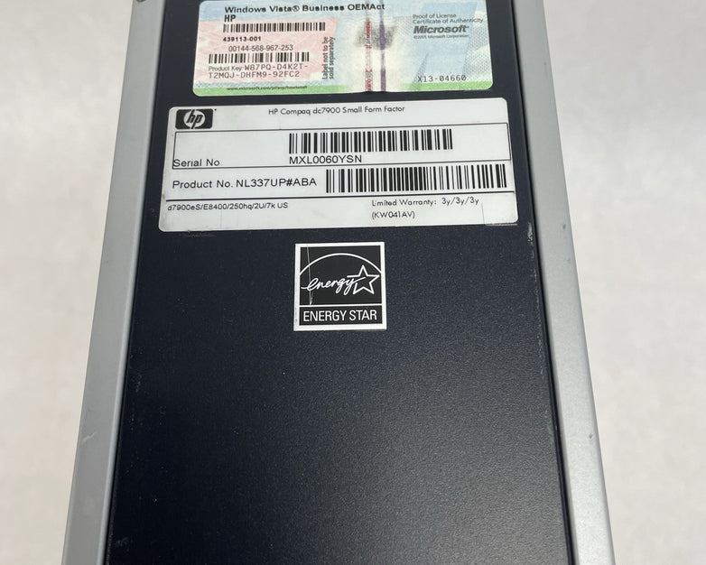 HP Compaq dc7900 MT Core 2 Duo Q8400 3.00 GHz 3 GB RAM No HDD No OS
