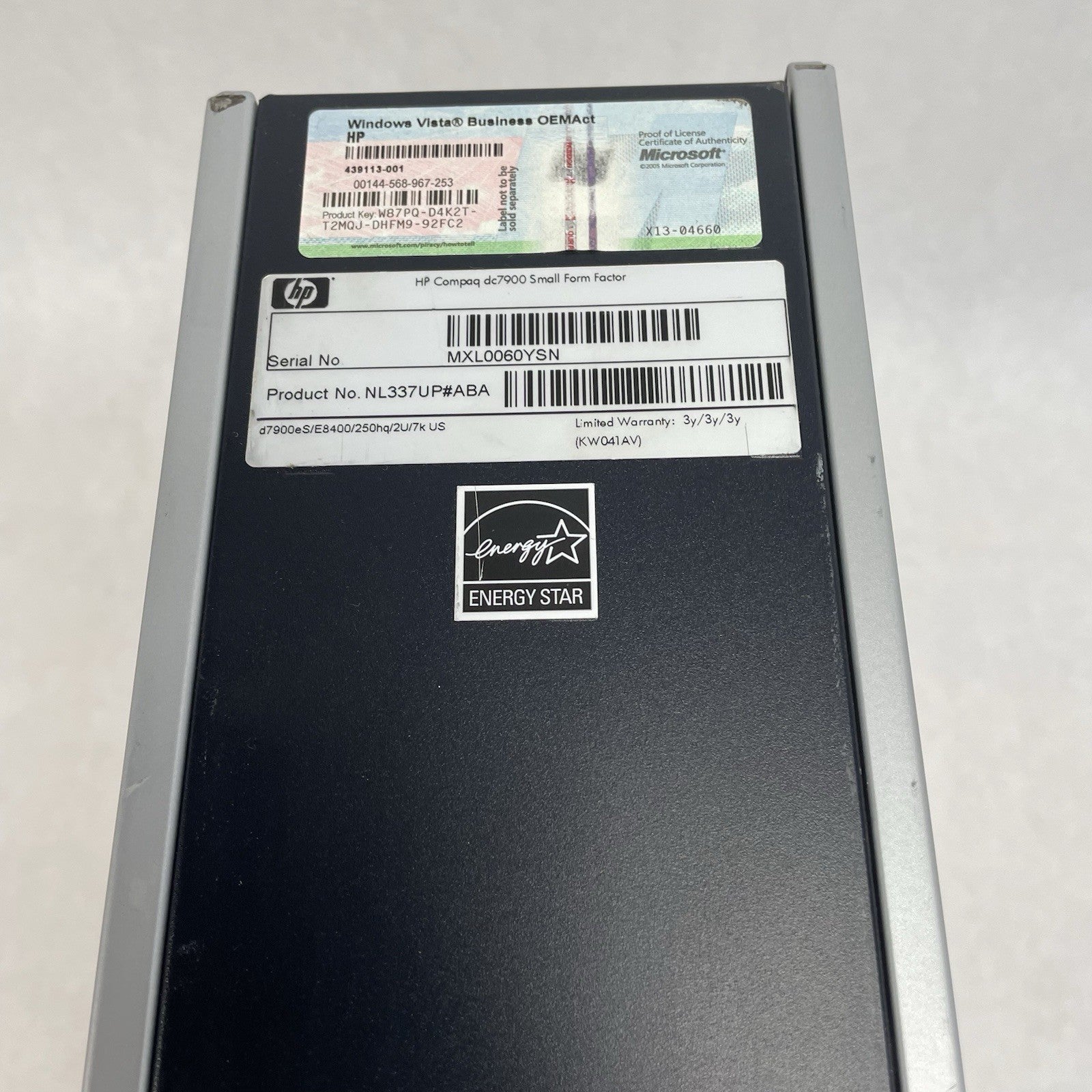 HP Compaq dc7900 MT Core 2 Duo Q8400 3.00 GHz 3 GB RAM No HDD No OS