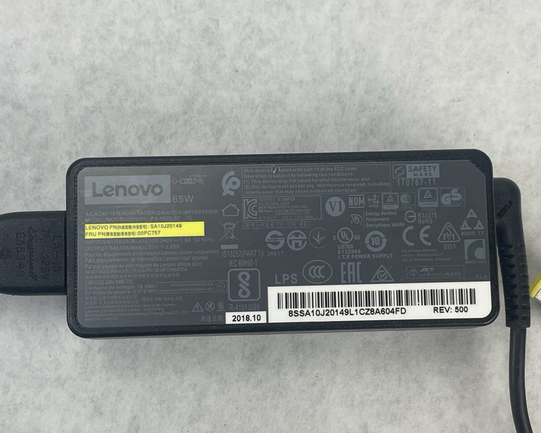 Lenovo PA-1650-72 65W Square Tip Laptop AC Adapter/Power Supply Lot of 4