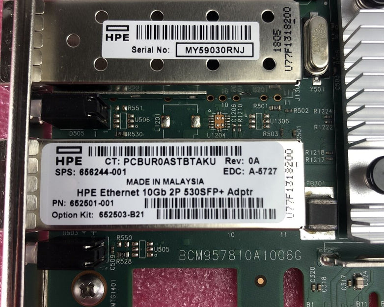 HPE Ethernet 10GB 2P 530SFP 652501-001