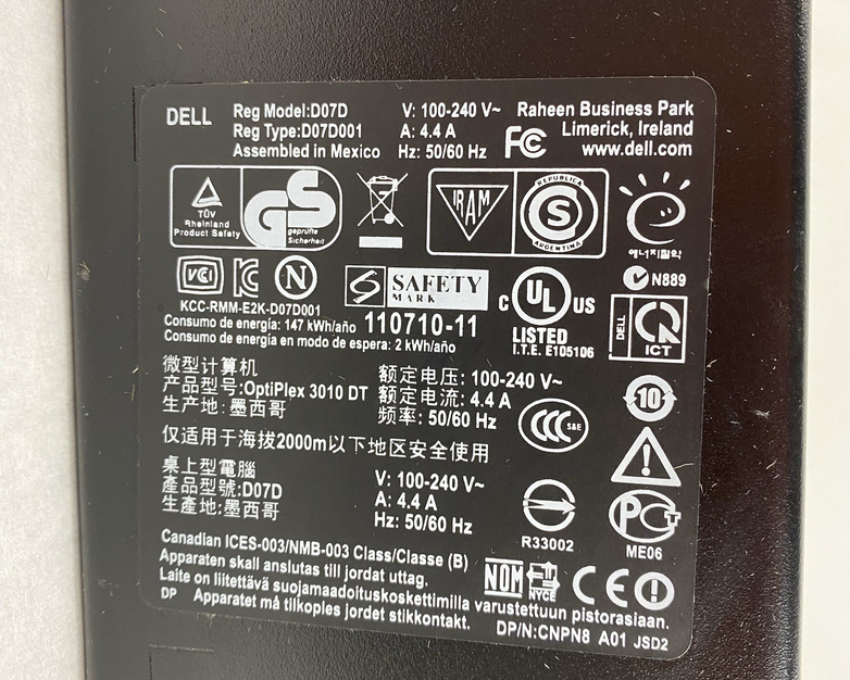 Dell OptiPlex 3010 SFF Pentium G2020 2.90GHz 2GB RAM No HDD No OS