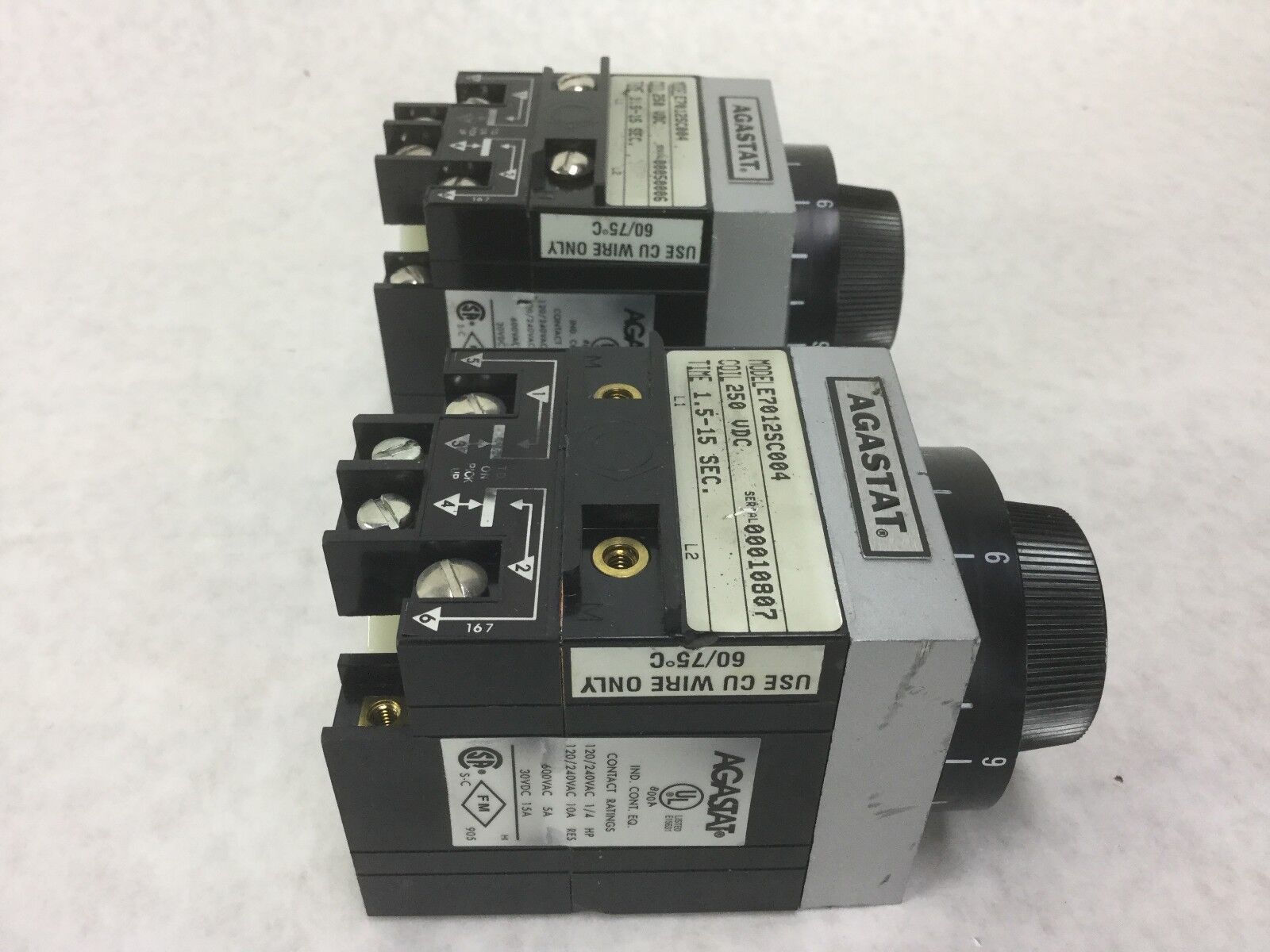Agastat E7012SC004 Relay, Lot of 2, Untested