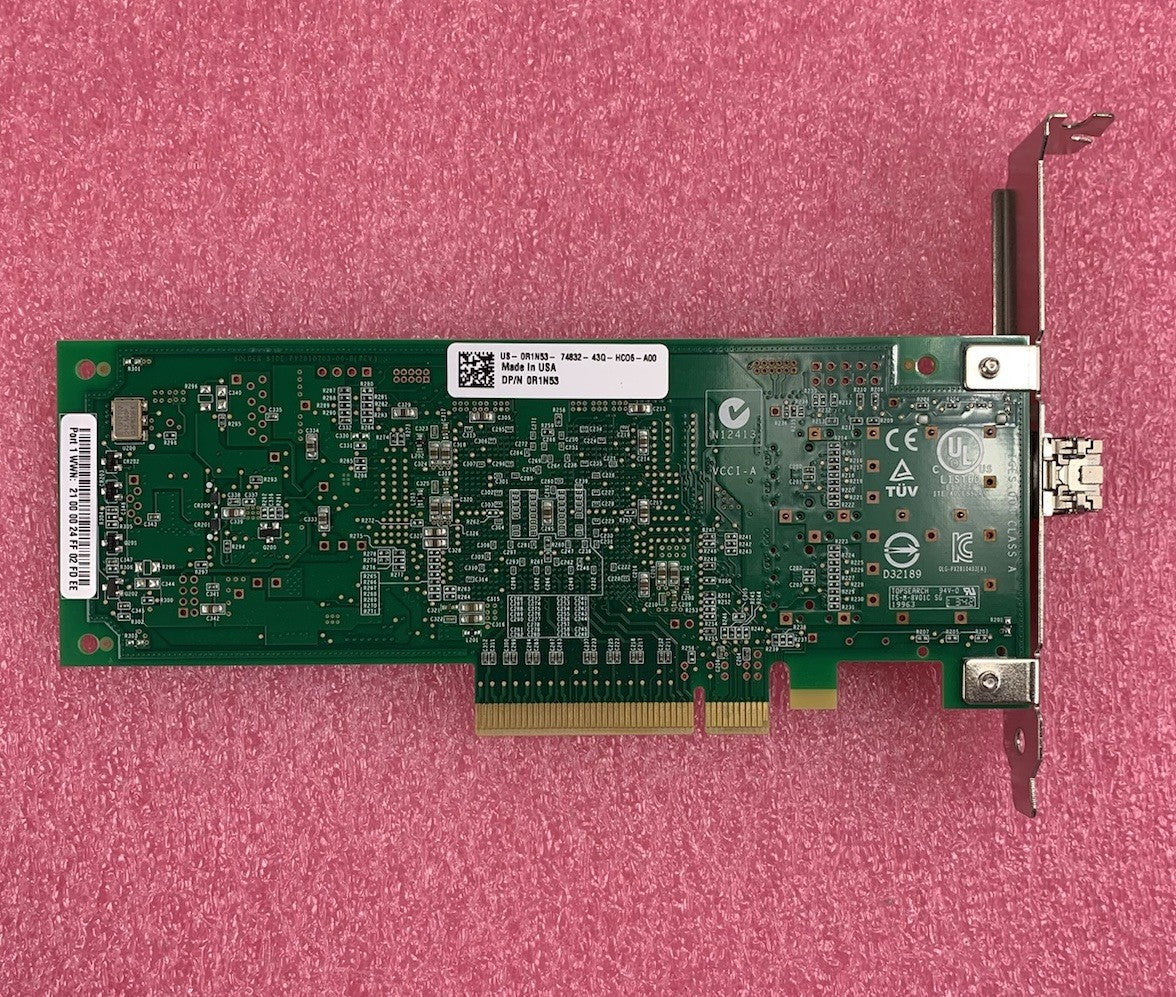 Qlogic 0R1N53 QLE2560-DEL Single Port PCI-E Host Bus Adapter (Lot of 2)